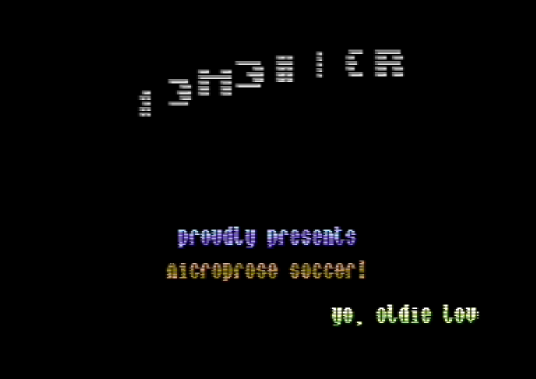 MicroProse Soccer C64 Screenshot