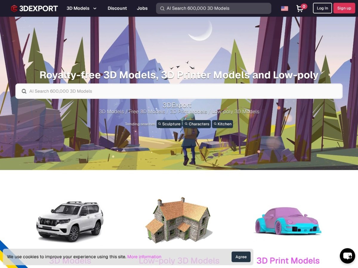 3DExport Review: The Budget-Friendly 3D Model & 3D Print Marketplace