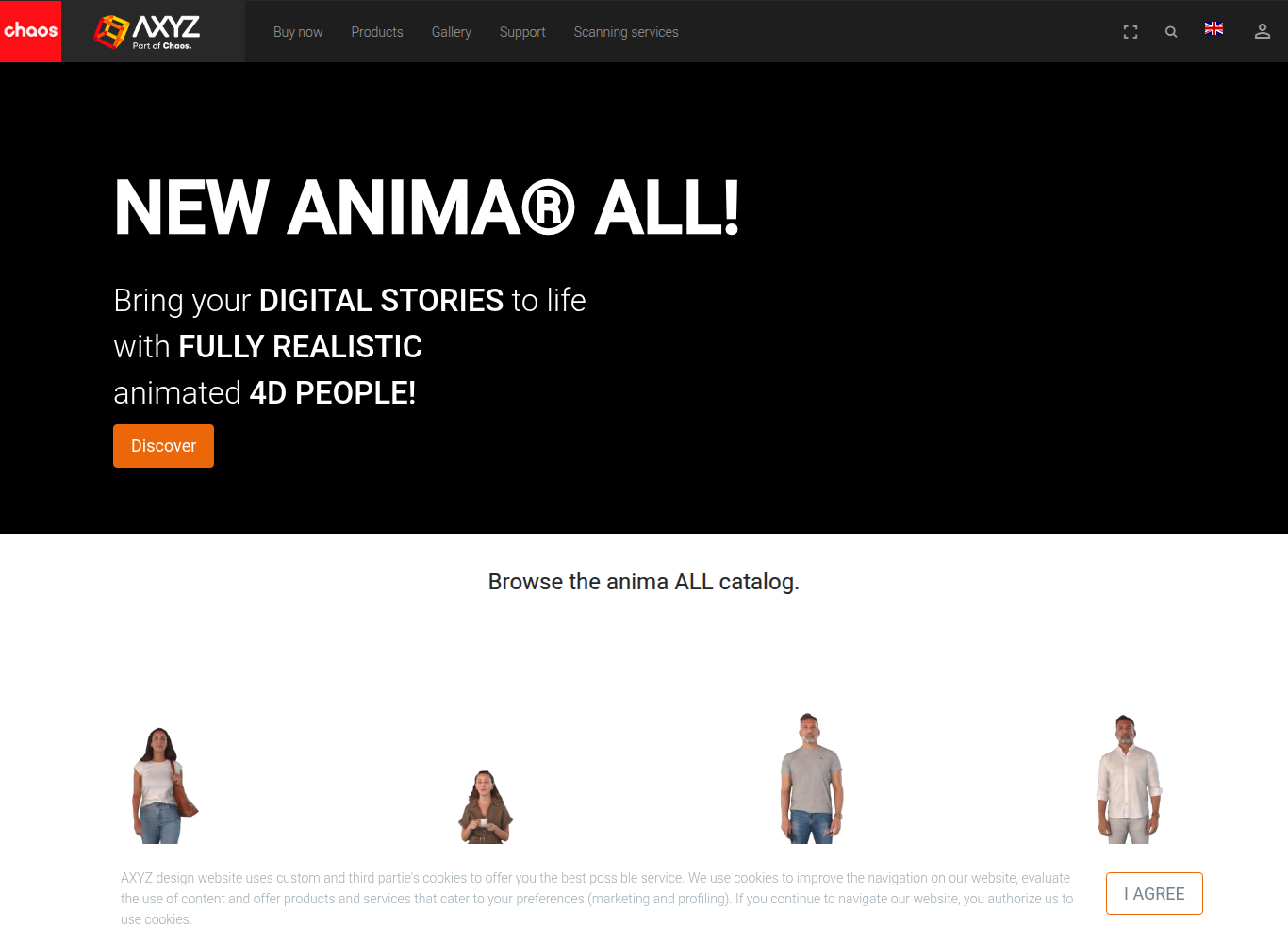 Axyz Design (Anima) official website screenshot