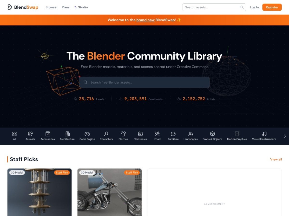 BlendSwap & BlendKit: Free Community-Driven Blender Models & Shaders