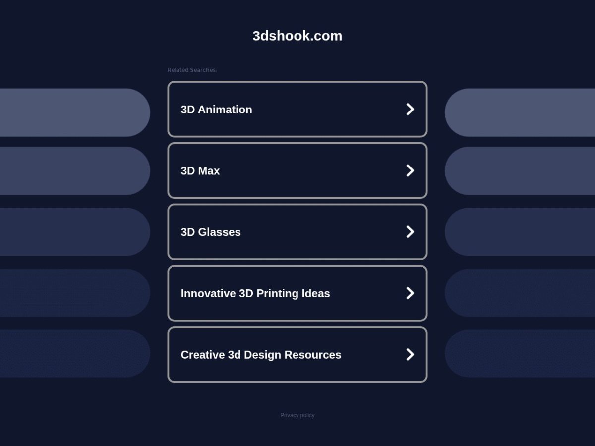3DShook official website screenshot