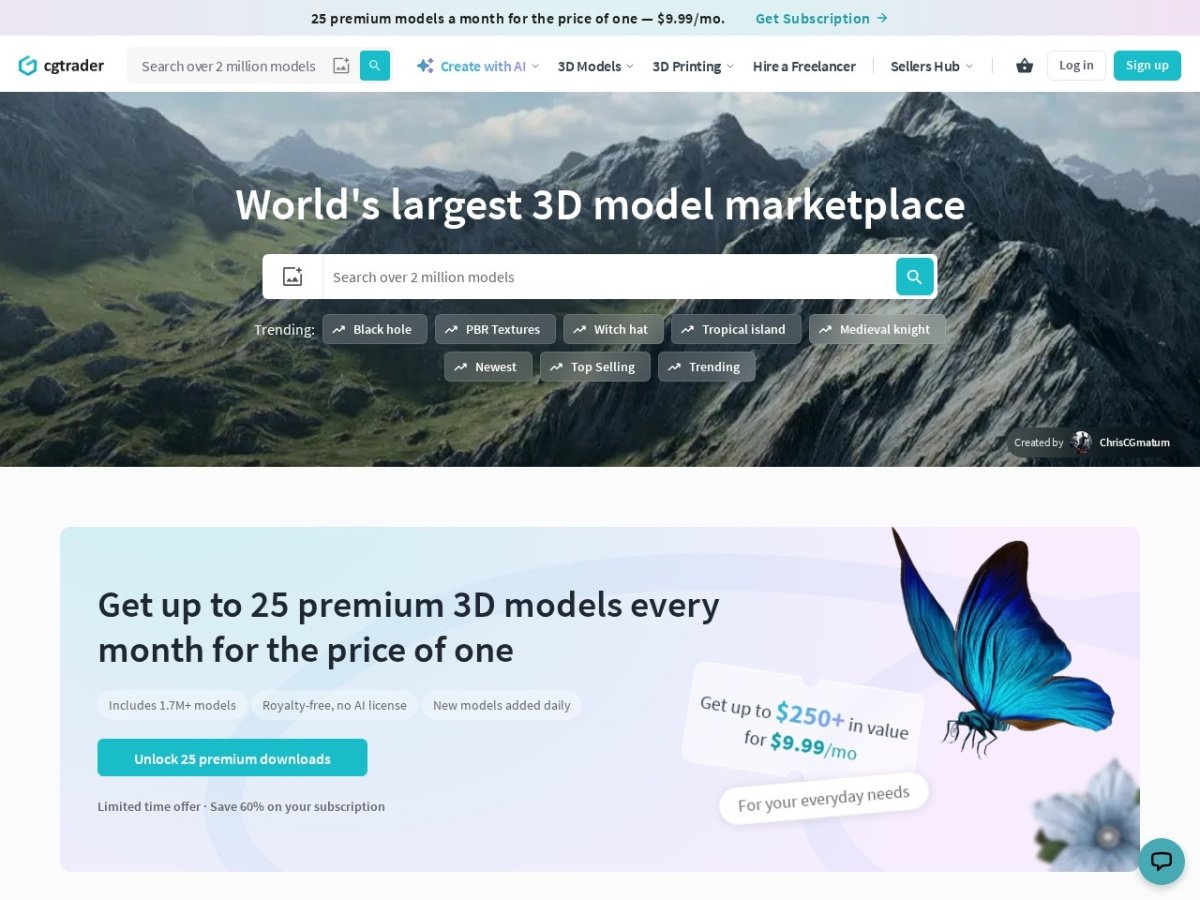 CGTrader Review: The Ultimate 3D Model Marketplace & Freelance Hub