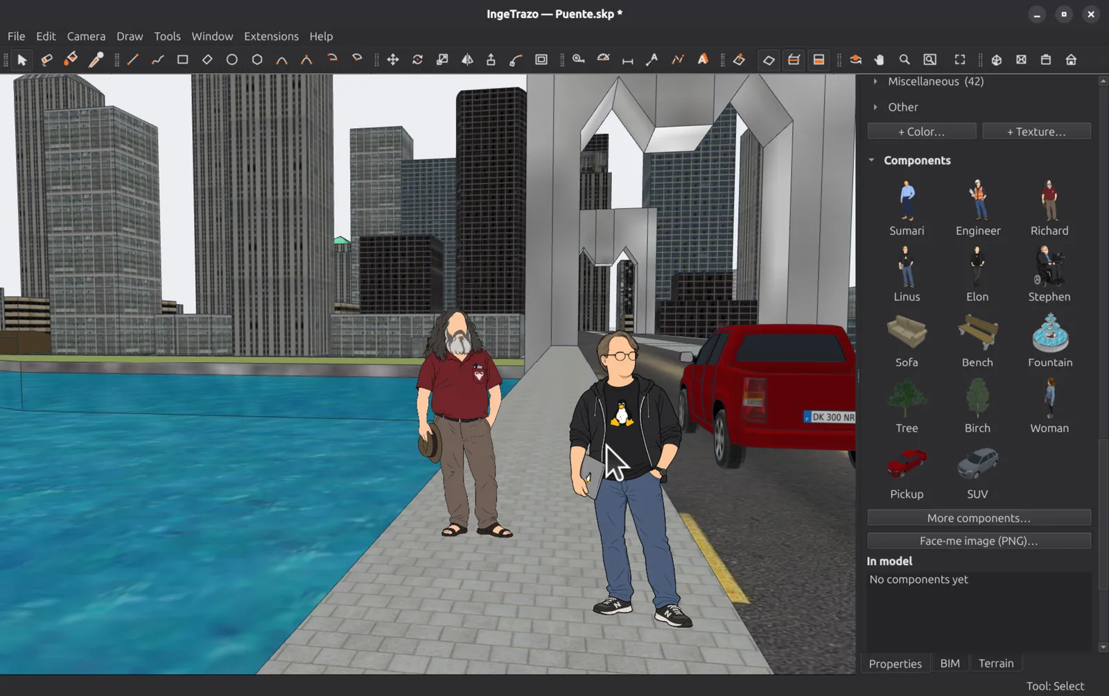 IngeTrazo SketchUp Klonu Arayüzü