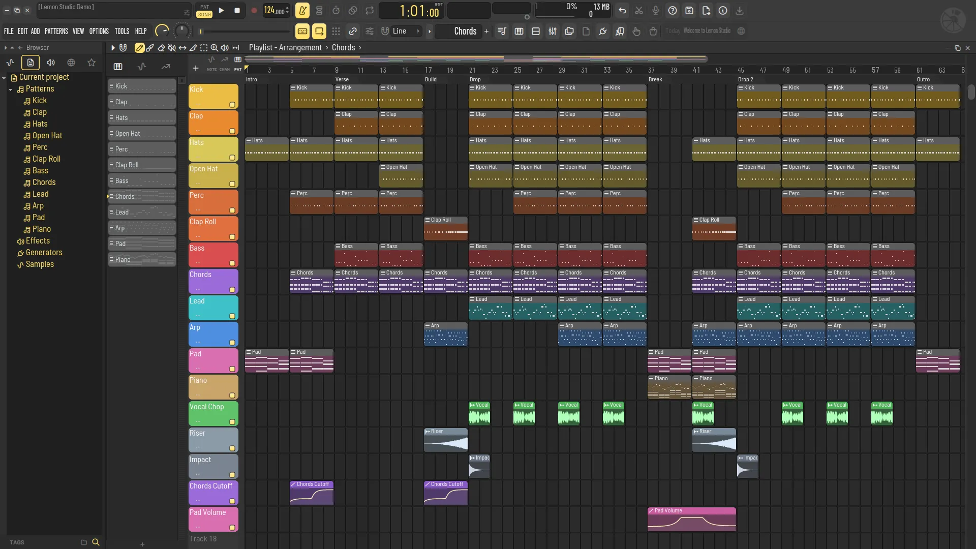Lemon Studio FL Studio Klonu Arayüzü