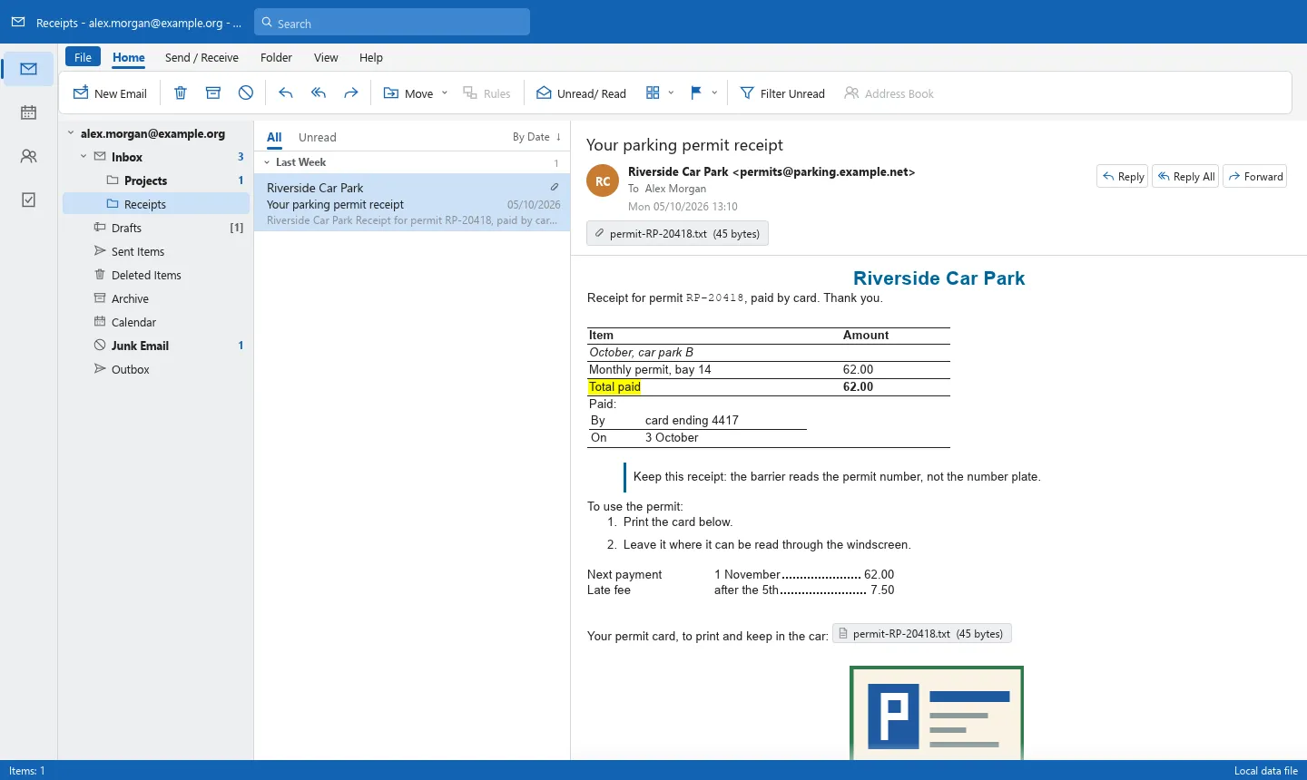 OpenMailClient Outlook Klonu Arayüzü