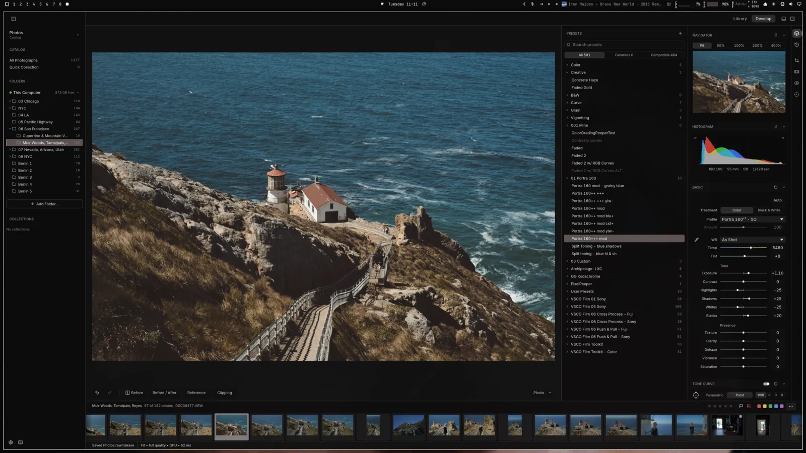 RAWmakase Lightroom Klonu Arayüzü