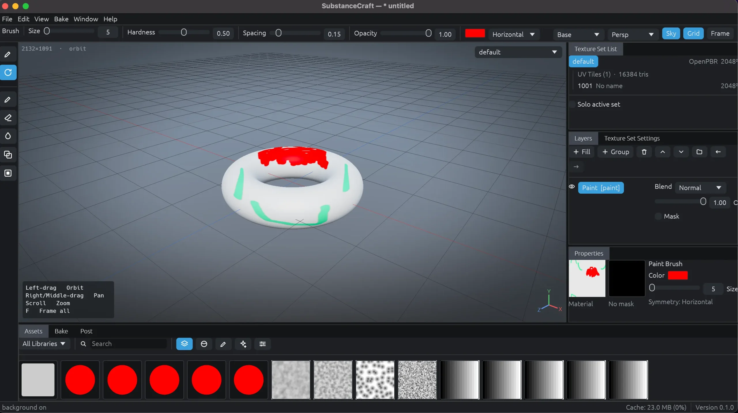 SubstanceCraft Substance 3D Painter Klonu Arayüzü