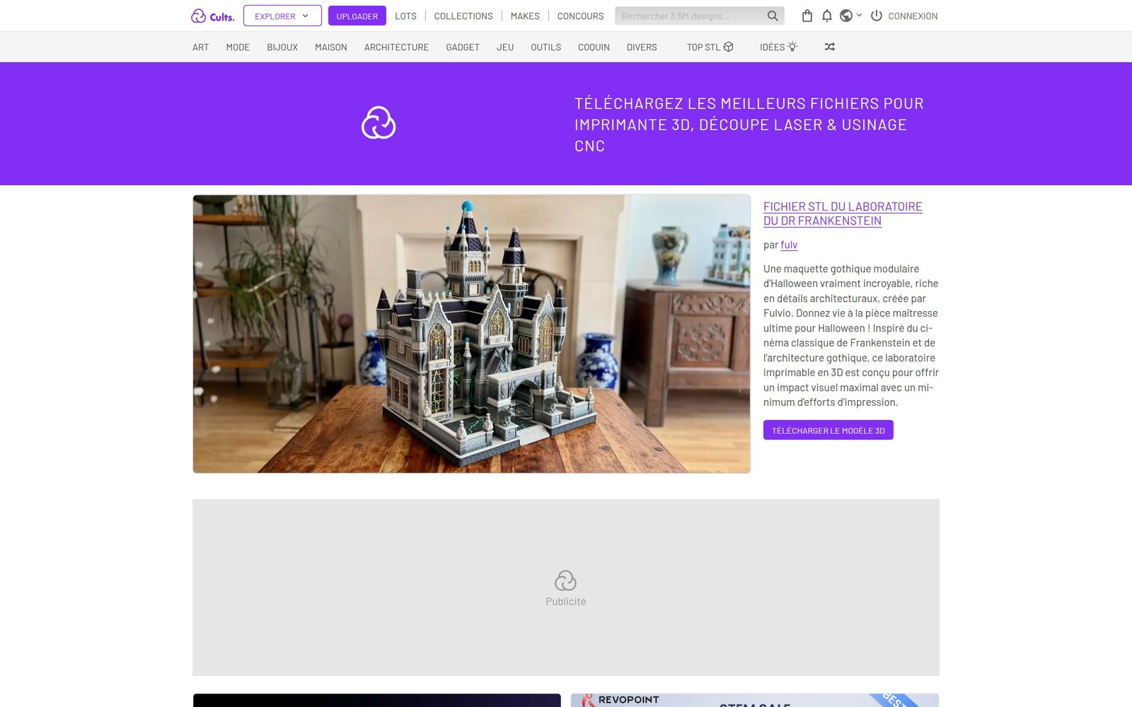 Cults3D 3D Printable Models Platform