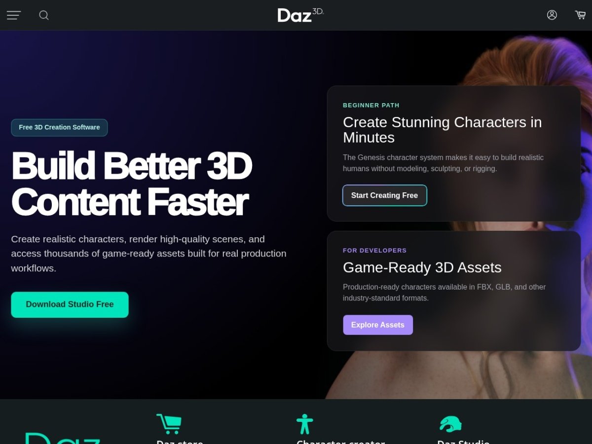 DAZ 3D Review: Hyper-Realistic Digital Humans & Character Rigging Hub