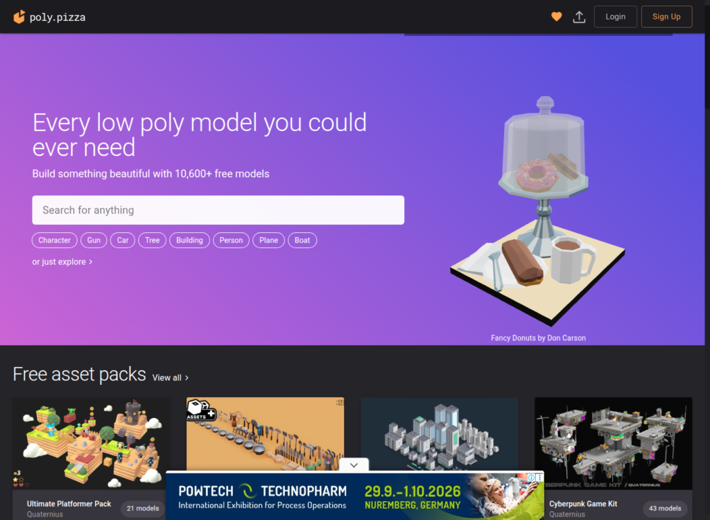 Google Poly (Archived & Successors) official website screenshot