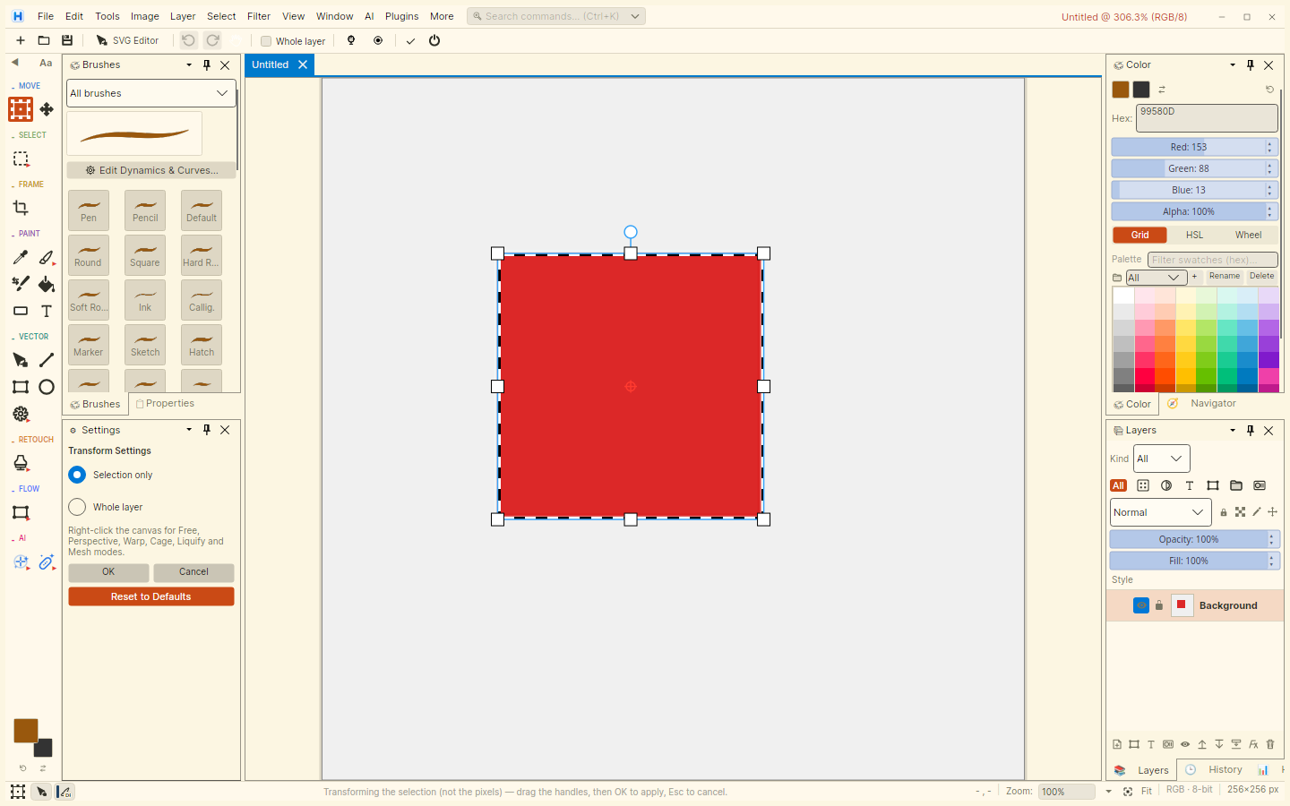 HCIE Transform Selection & Bounds