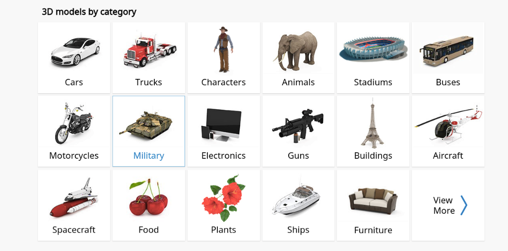 Hum3D / 3dmodels.org 3D Models by Category - Cars, Trucks, Military, Aircraft