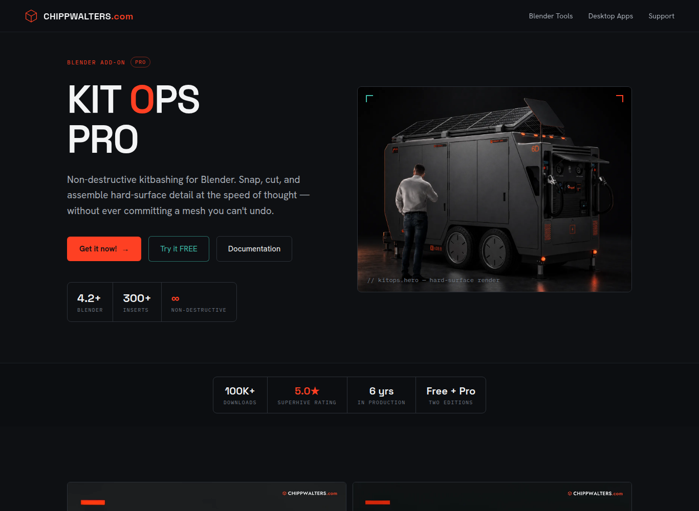 KitOps official website screenshot