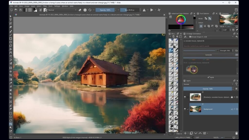 Krita - Adding Elements with AI