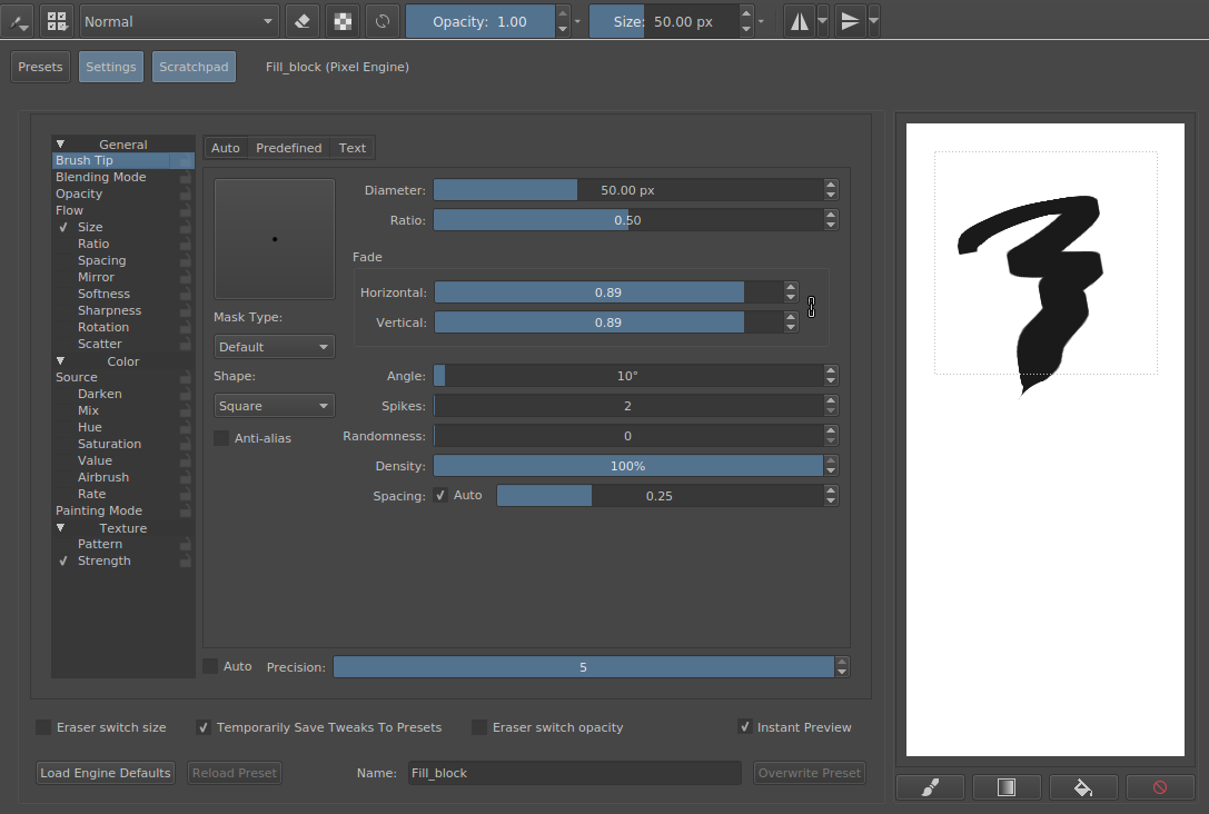 Krita Arayüz Ekran Görüntüsü