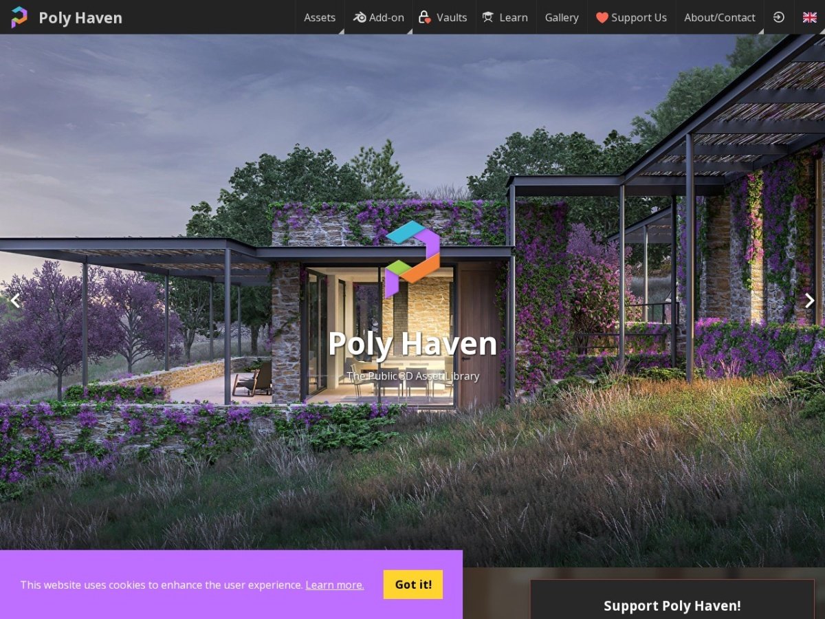 Poly Haven Review: The 100% Free, CC0 Public Domain 3D & HDRI Haven