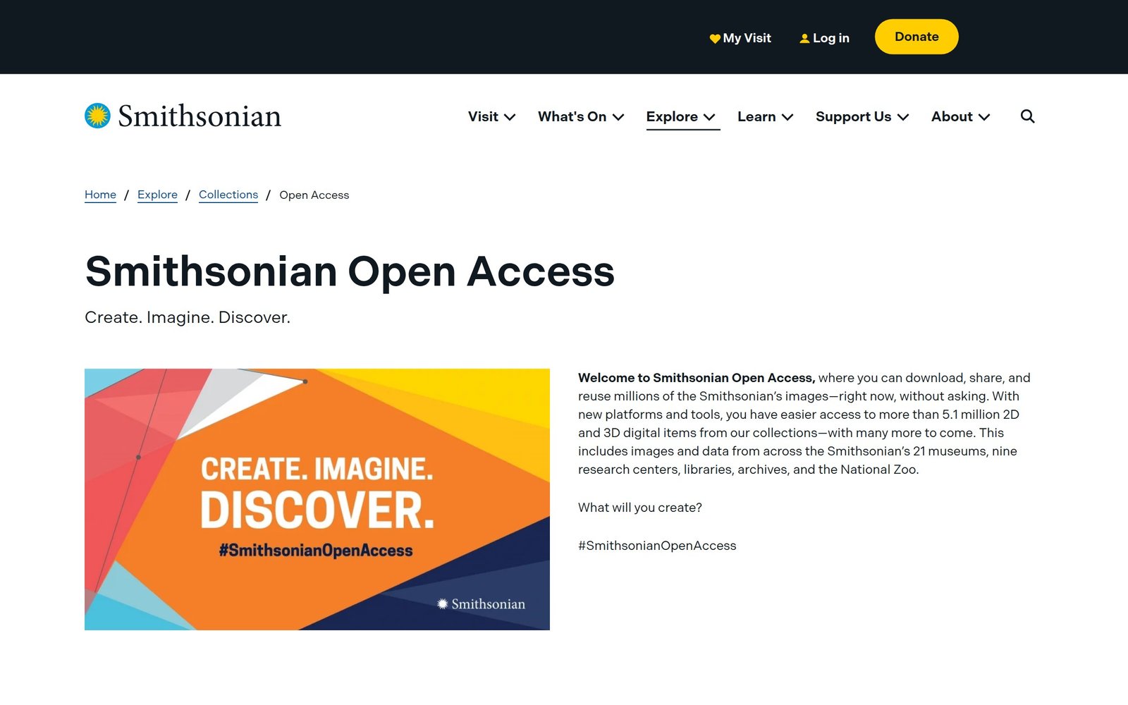 Smithsonian Open Access 3D Artifacts and Digital Collections